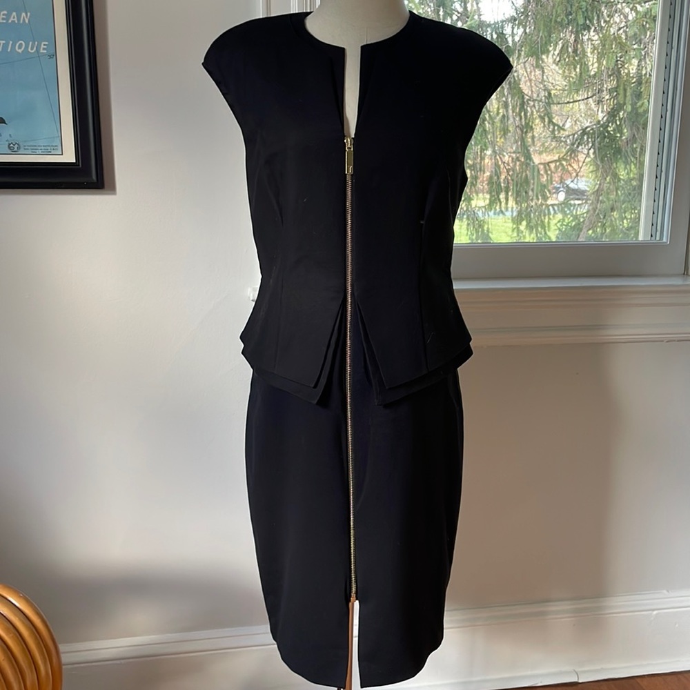 NWOT Ted Baker zip front structured dress